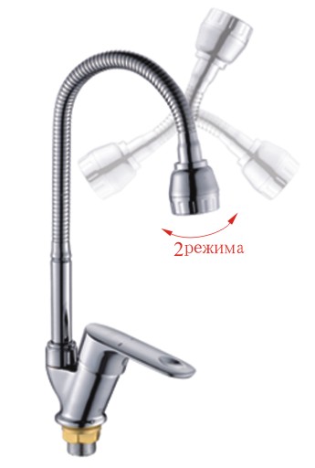 Смеситель д/кухни POTATO P58201 , гиб.изл. купить в Бийске в магазине Флагман