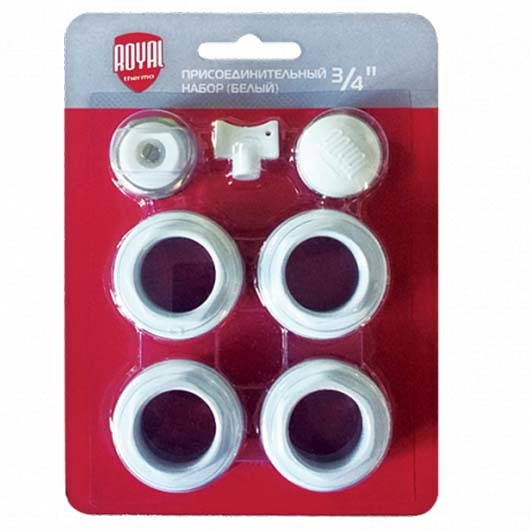 Комплект д/радиатора 3/4" Royal Thermo white (RT03.1) купить в Бийске в магазине Флагман