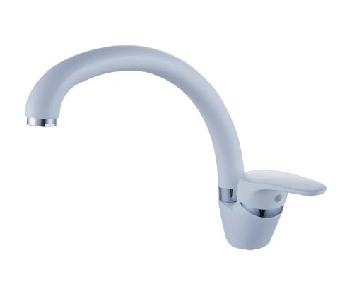 Смеситель д/кухни DIADONNA D87559124W выс.изл.бел купить в Бийске в магазине Флагман